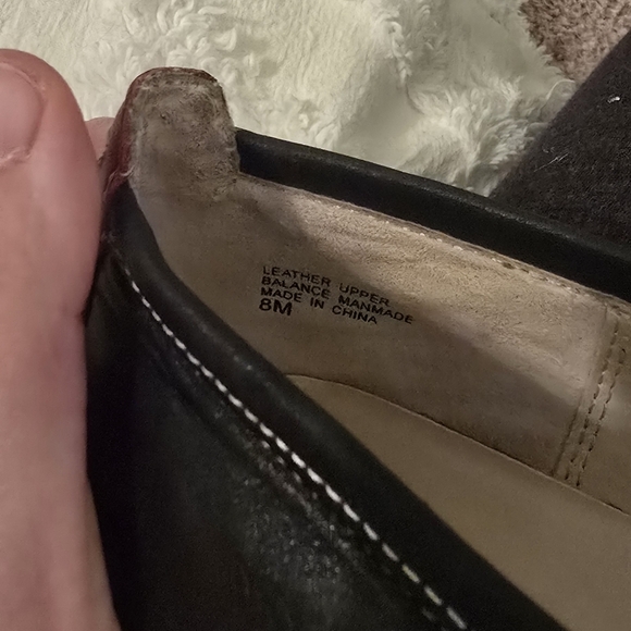 Anne Klein Women's Navy And Red Leather Loafers, Size 8 - Picture 8 of 8